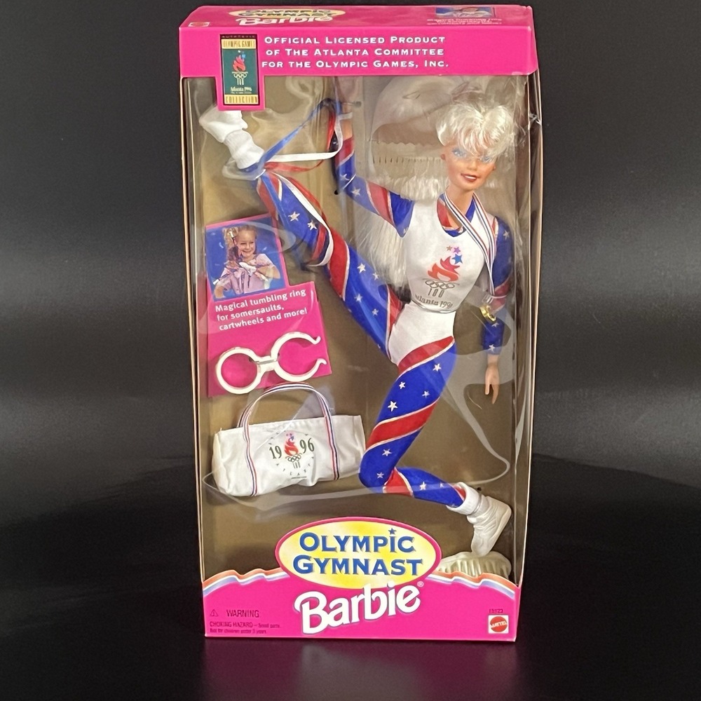 New Barbie Olympic Gymnast Champion Doll 1999 Mattel 15123 USA Olympics